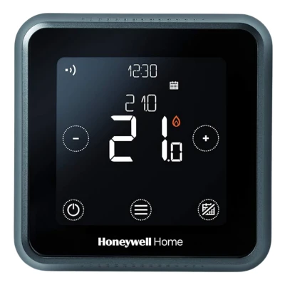 Zwarte honeywell themostaat